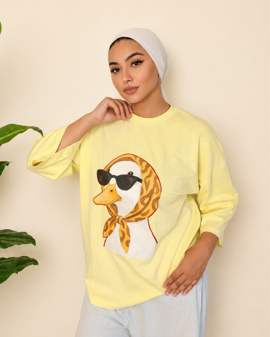 Yellow T-Shirt - Cool Duck Print